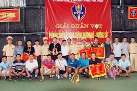 Sôi nổi giải Quần vợt Phòng Cảnh sát giao thông Hà Nội