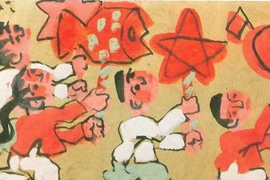 Tết Trung thu trong tranh Bùi Xuân Phái