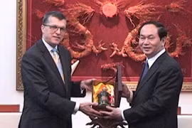 Bộ Công an tiếp xã giao Đại sứ các nước