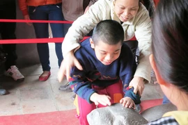 Xô nhau xin chữ, sờ đầu rùa Văn Miếu