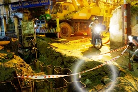 Thi công ẩu, vỡ đường ống nước