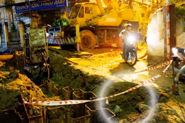 Thi công ẩu, vỡ đường ống nước