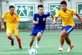 Đội bóng Hội Nhà báo TP Hà Nội tiếp mạch chiến thắng