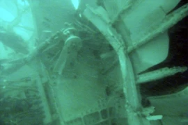 Hình ảnh đầu tiên của máy bay QZ8501 dưới đáy đại dương