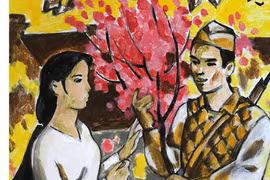 Hai cành đào xuân huyền thoại