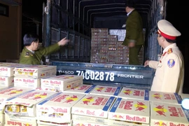 Bắt giữ 16.800 lon bò húc nhập lậu tại Huế