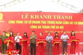 Khánh thành trụ sở doanh trại Trung đoàn Cảnh sát cơ động