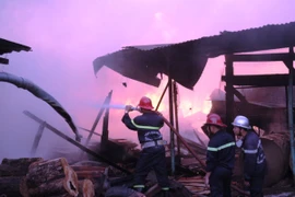 TP.Hồ Chí Minh: Cháy lớn xưởng gỗ rộng hơn 1000m2