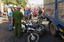 Xe tải mất phanh khi đổ dốc, gây tai nạn liên hoàn