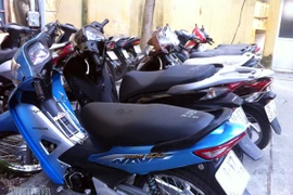 Chuyên trộm cắp xe máy mang đến vườn hoa tiêu thụ