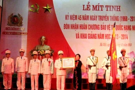 Học viện CSND đón nhận Huân chương Bảo vệ Tổ quốc hạng Nhất