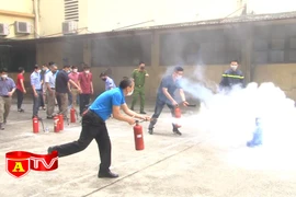 Diễn tập phương án tại Công ty Viễn thông Bưu điện