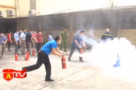 Diễn tập phương án tại Công ty Viễn thông Bưu điện