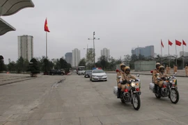  CSGT dẫn đoàn, xếp xe phục vụ IPU 132 phải đảm bảo tuyệt đối an toàn, đẹp mắt