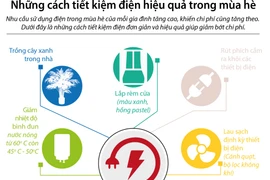 Mẹo sử dụng điện an toàn, tiết kiệm trong ngày nắng nóng 