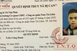 Truy nã đối tượng dùng tuýp sắt gắn dao nhọn chém người