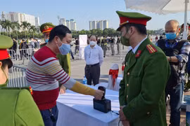 Phó Giám đốc Công an thành phố Hà Nội thông tin phòng chống dịch trận Việt Nam - Nhật Bản