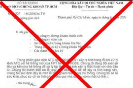 HoSE: Văn bản về việc hệ thống giao dịch xảy ra lỗi là giả mạo