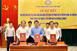 Ngân hàng Nhà nước, Bộ Công an, Bộ Thông tin và Truyền thông ký quy chế phối hợp quản lý Mobile Money