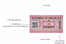 Mẫu tem điện tử rượu, thuốc lá tiêu thụ trong nước như thế nào?