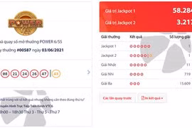 Mua vé số Vietlott tại Vinmart+, khách hàng ở Hà Nội trúng Jackpot hơn 58 tỷ đồng