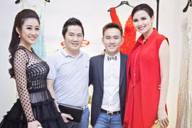 MC Kim Trang rạng ngời cùng bầu Hoà dự tiệc thời trang