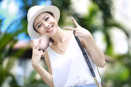 Jennifer Phạm rạng ngời ghi hình chương trình “Chị ơi, đi Hàn Quốc”