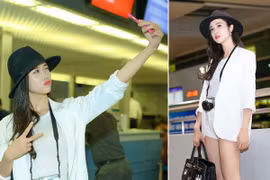 Vũ Ngọc Anh rạng ngời lên đường sang Đức ra mắt phim Quyên