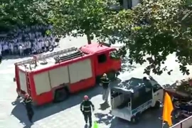 Xử lý nhanh sự cố hỏa hoạn tại trường Tiểu học Đồng Mai 1