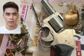 Đối tượng cất giấu lựu đạn, súng Colt và 28 viên đạn trong nhà trọ