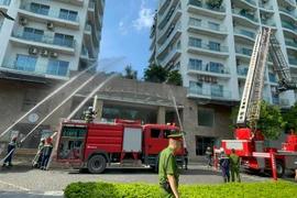 Thực tập phương án chữa cháy và cứu nạn, cứu hộ tòa nhà Golden Westlake