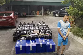 Dùng máy trộn bê tông trộn thuốc nổ, chế tạo gần 1 tấn pháo