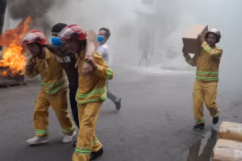 Xử lý cháy giả định trong tình huống phức tạp 