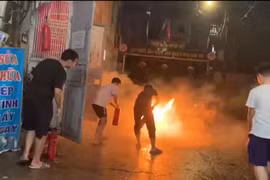 Đồng loạt 13 phường thuộc quận Bắc Từ Liêm diễn tập phương án PCCC