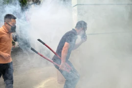 Hình ảnh hữu ích trong tình huống diễn tập khi thoát nạn tình huống cháy ở chung cư mi 