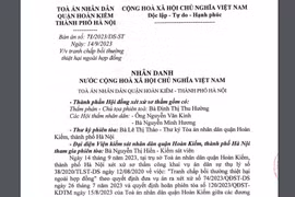 Tòa án yêu cầu 2 cá nhân phải gỡ bỏ thông tin sai sự thật 