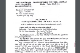 Tòa án yêu cầu 2 cá nhân phải gỡ bỏ thông tin sai sự thật 