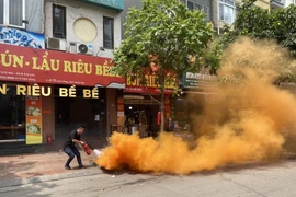 Đồng loạt ra mắt Tổ liên gia phòng cháy, chữa cháy tại quận Cầu Giấy