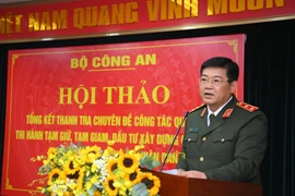 'Tổng kết thanh tra công tác quản lý, thi hành tạm giữ, tạm giam, đầu tư xây dựng các cơ sở giam giữ trong Công an nhân dân'