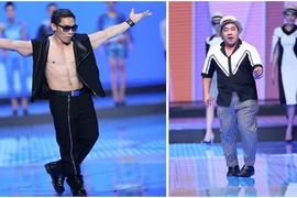 Độc đáo màn catwalk của Phạm Văn Mách, Hiếu Hiền