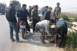 Đạp xe qua đường ray, ông già 60 tuổi bị tàu hoả đâm