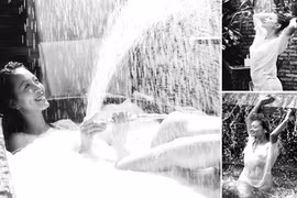 Chân dài Top model lả lơi trong bồn tắm