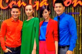 Hoàng Thùy, Lê Thúy sặc sỡ bên "mỹ nam"
