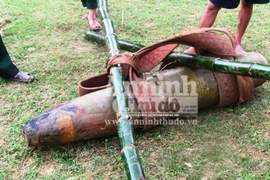 Nghệ An: Phát hiện và xử lý an toàn quả bom dài 1,6m