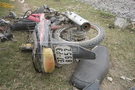 Bất cẩn băng qua đường ngang dân sinh, bị tàu đâm trọng thương