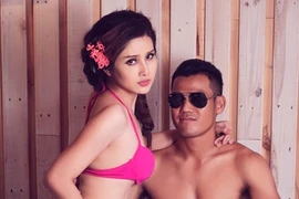 Vợ chồng tiền đạo Phan Thanh Bình đóng phim của Việt Trinh