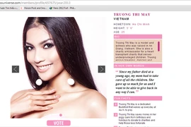 Cộng đồng mạng kêu gọi bình chọn cho Trương Thị May