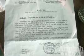 Đình chỉ học 1 năm đối với học sinh đánh thầy giáo