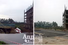 Đã lấp xong "hố tử thần" đường Lê Văn Lương