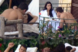 Lộ ảnh nhạy cảm trong tuần trăng mật của cô Kim